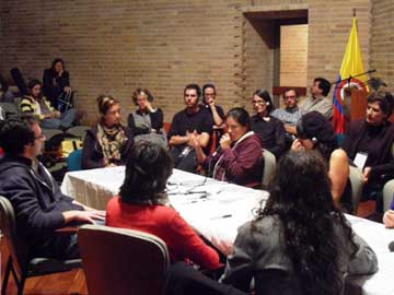 roundtable discussion in Bogotá