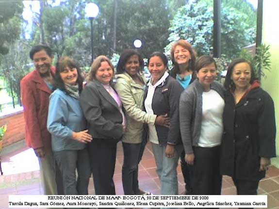 gathering of women activists in Colombia