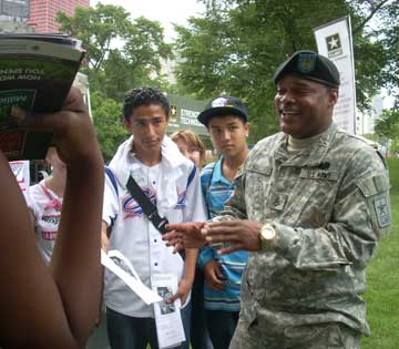 military recruiter in Chicago